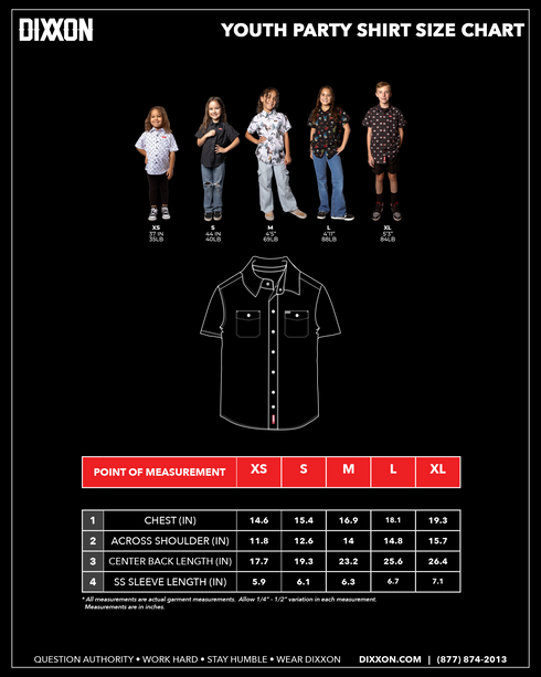 UNDEAD - PARTY SHIRT SHORT SLEEVE BUTTON UP - YOUTH
